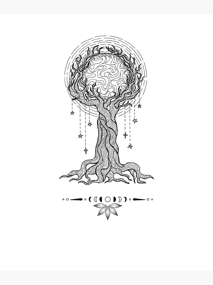 Wise Mystical Tree AI generator Poster for Sale by GraymanShop