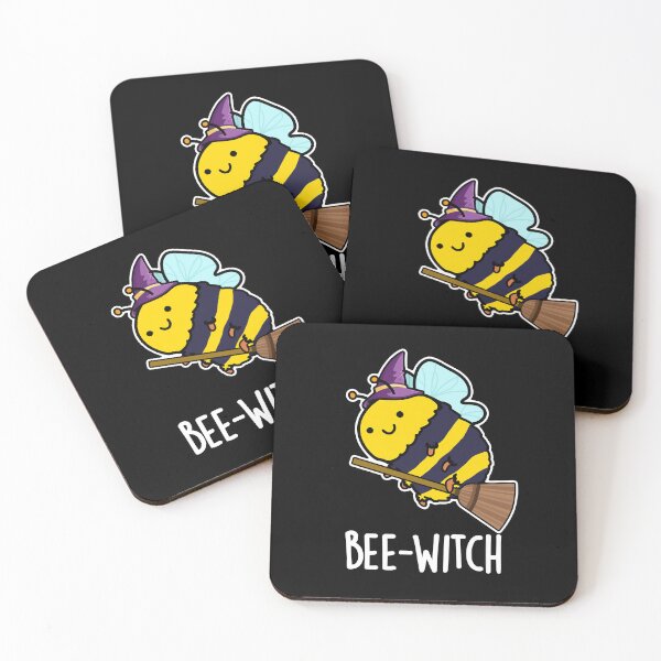 Item preview, Bee-witch Funny Bee Puns (Dark BG) designed and sold by punnybone.