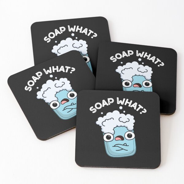 Item preview, Soap What Funny Soap Puns (Dark BG) designed and sold by punnybone.