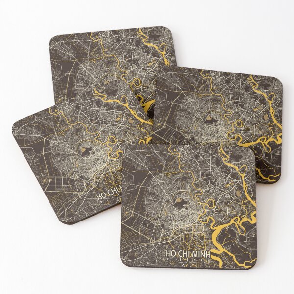 Item preview, Ciudad de Ho Chi Minh Mapa de Vietnam - Pastel designed and sold by deMAP.
