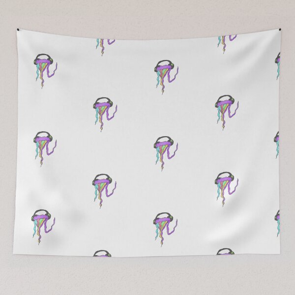 Item preview, Oil paint of a musical jellyfish  designed and sold by Coffeemerc117.