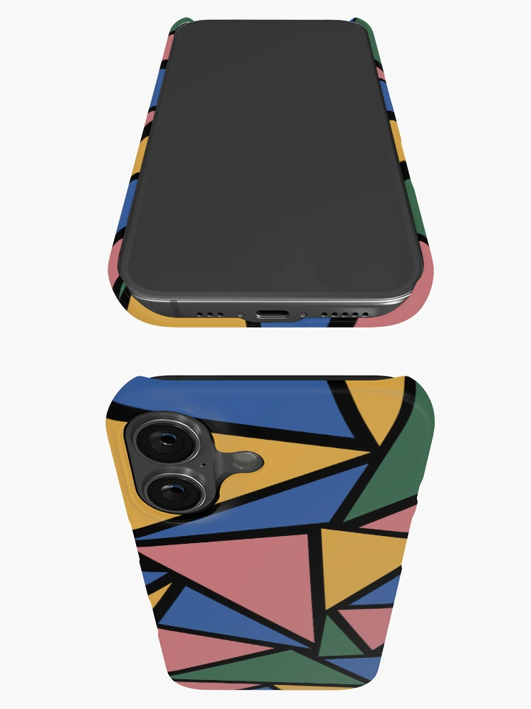 Thumbnail 3 of 4, iPhone Case, Abstract Geometric Triangles Pattern designed and sold by sofibelen.