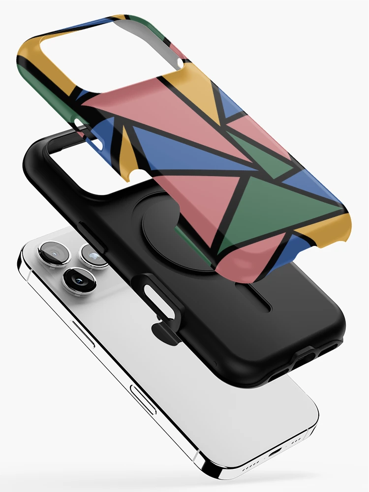 Thumbnail 2 of 4, iPhone Case, Abstract Geometric Triangles Pattern designed and sold by sofibelen.