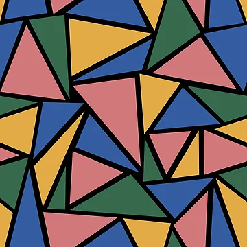 Artwork thumbnail, Abstract Geometric Triangles Pattern by sofibelen