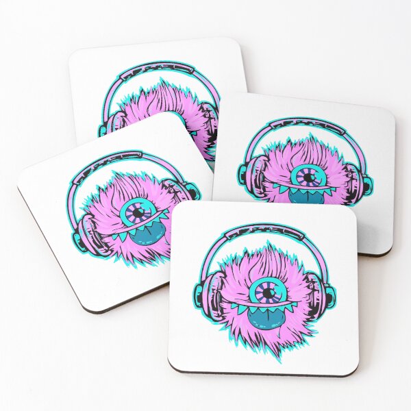 Item preview, Pink Music Monster Face design designed and sold by Dven-Clothes.