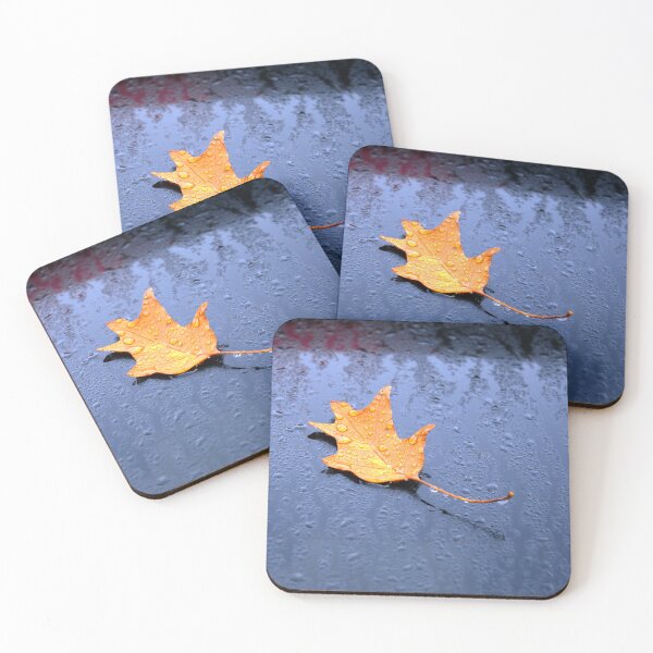 Item preview, Autumn Falling Yellow Leaf on Car Window Photo designed and sold by wenjunior.