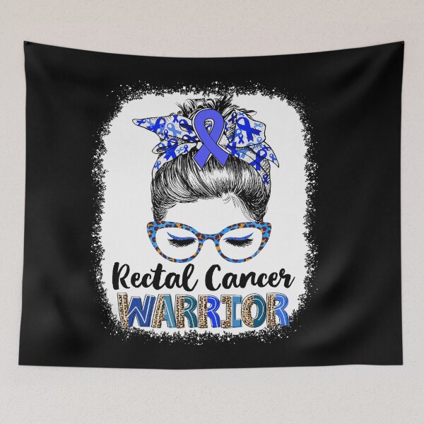 Item preview, Messy Bun Leopard Rectal Cancer Warrior designed and sold by rechardtee.