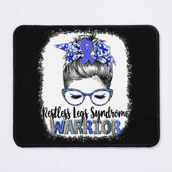 Item preview, Messy Bun Leopard Restless Legs Syndrome Warrior designed and sold by rechardtee.