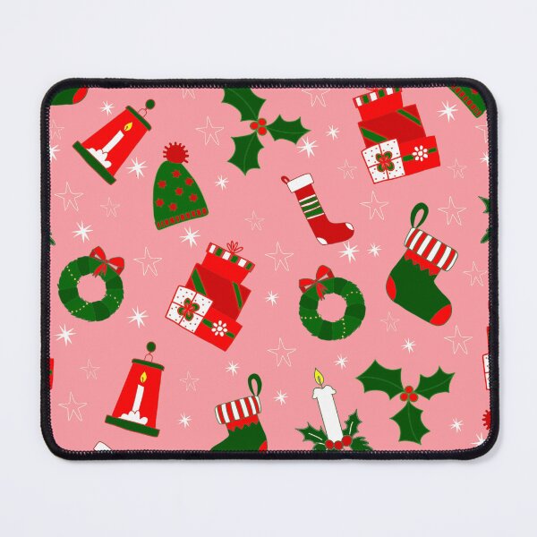Item preview, pink christmas wreath holly designed and sold by Gossip Rag.