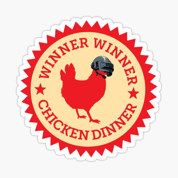 PUBG - Gagnant Gagnant Poulet Dîner 3 Sticker