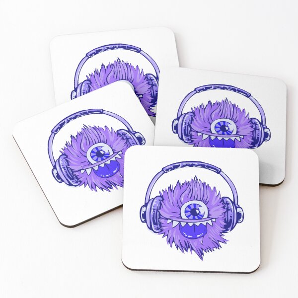 Item preview, Purple Music Monster Face design designed and sold by Dven-Clothes.