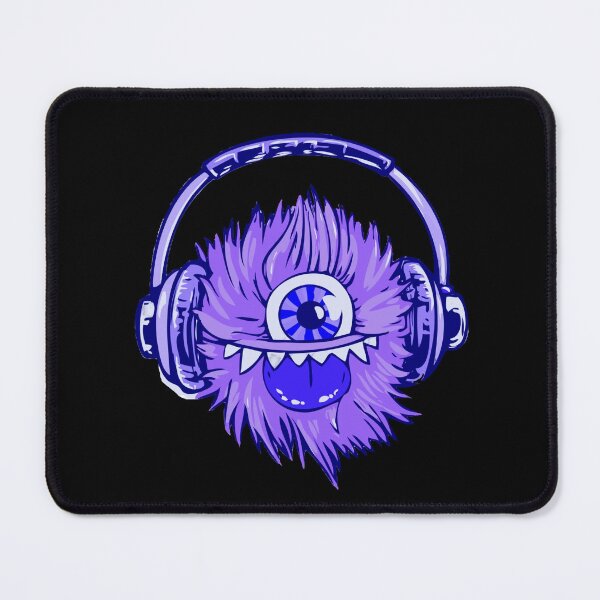 Item preview, Purple Music Monster Face design designed and sold by Dven-Clothes.