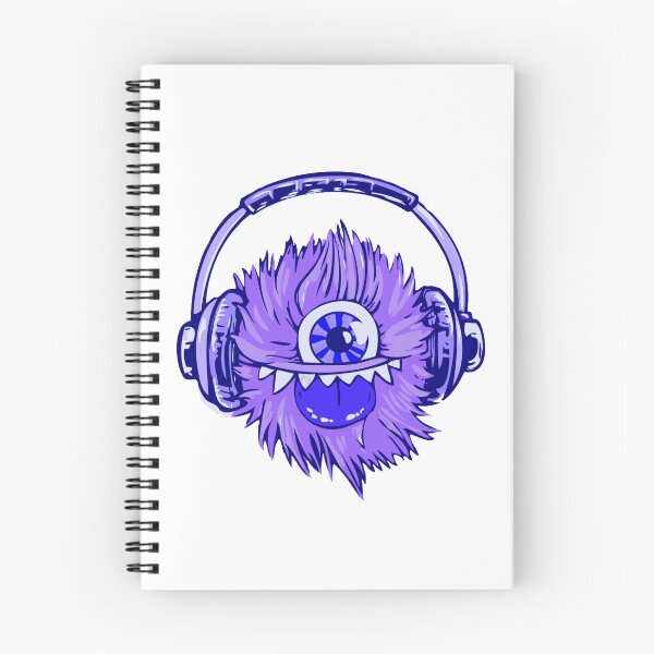 Item preview, Purple Music Monster Face design designed and sold by Dven-Clothes.