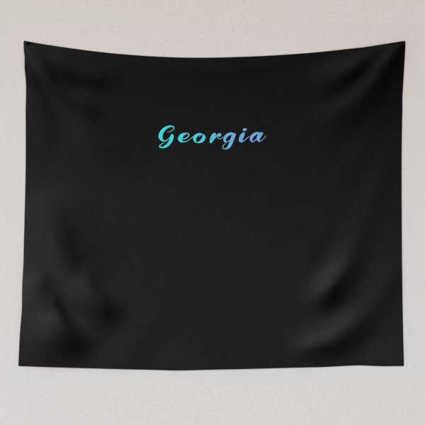 Item preview, Georgia Blue Gradient Writing designed and sold by Zandrasart.