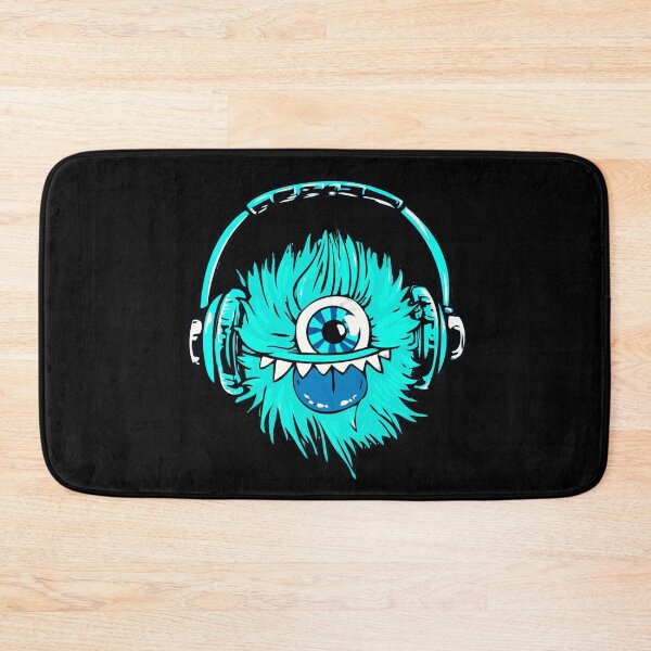 Item preview, Cute Turquoise Music Monster Face design designed and sold by Dven-Clothes.