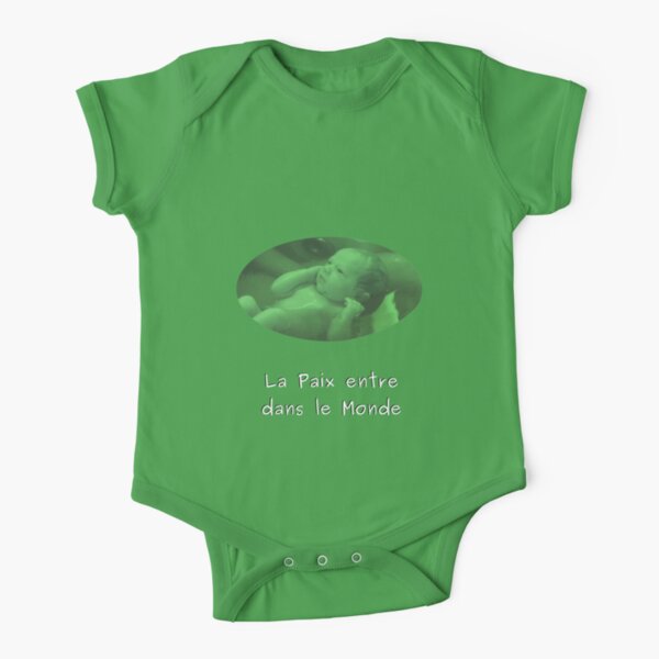 Peaceful birth Short Sleeve Baby One-Piece