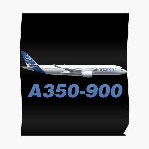 Airbus A350 900 Sticker Poster For Sale By Stendawsp Redbubble 6874