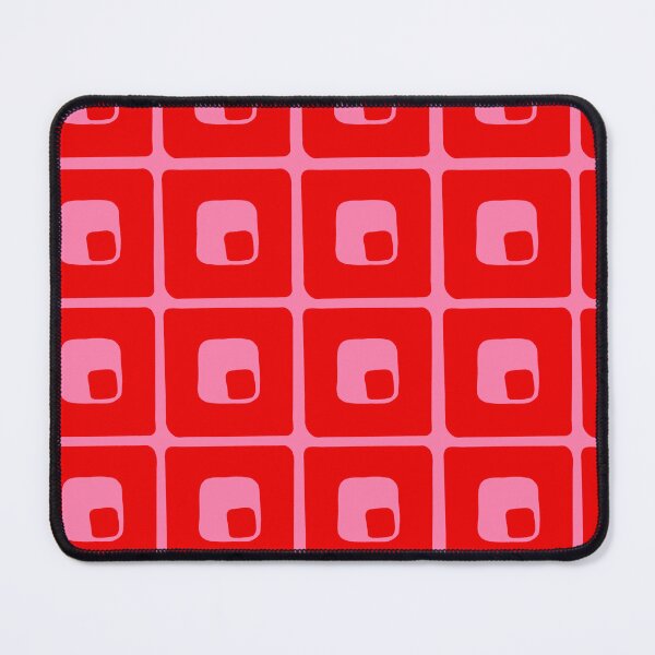Item preview, Red and Pink Retro Blocky Pattern  designed and sold by dKarthdesign.