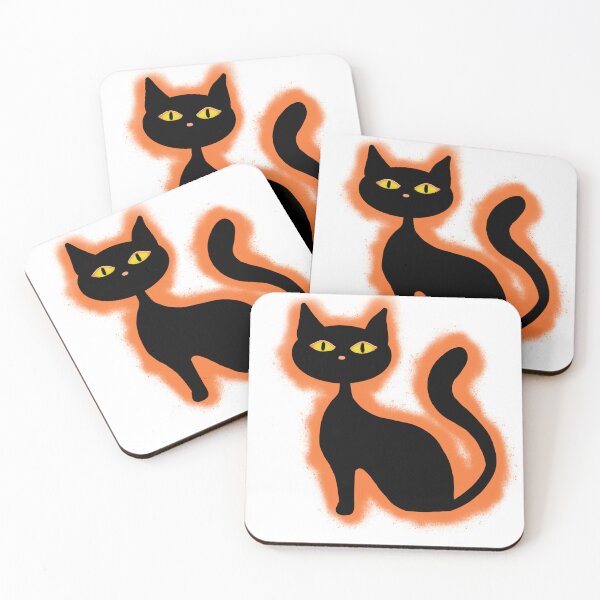 Item preview, black kitty  designed and sold by abby cartwright.