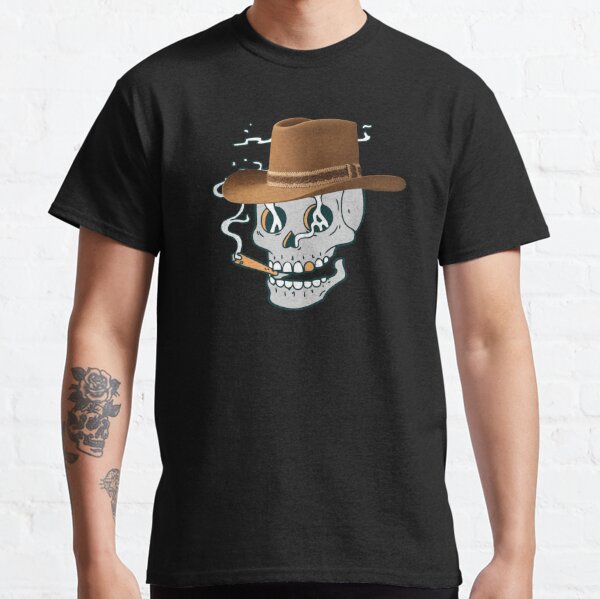 Camisetas: Calavera Con Sombrero