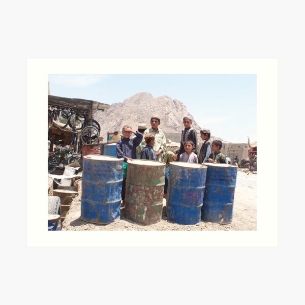 Barrel Boys, Panjwai, Afghanistan Art Print