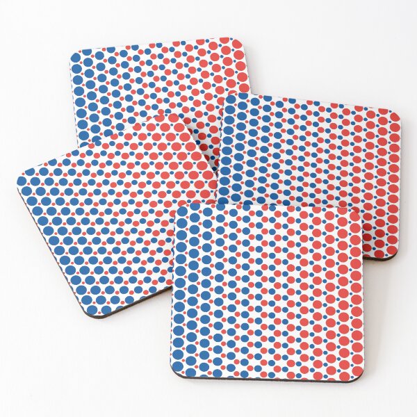 Artikelvorschau, Bleu-Blanc-Rouge Dots - Living Hell entworfen und verkauft von Hell-Prints.