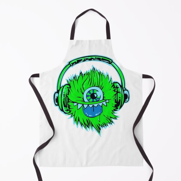 Item preview, Cute Green Music Monster Face design designed and sold by Dven-Clothes.
