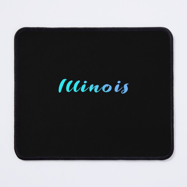 Item preview, Illinois Blue Gradient Writing designed and sold by Zandrasart.