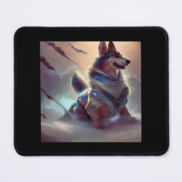Item preview, AI Generated Art, War Corgi designed and sold by RabbitHoleMI.