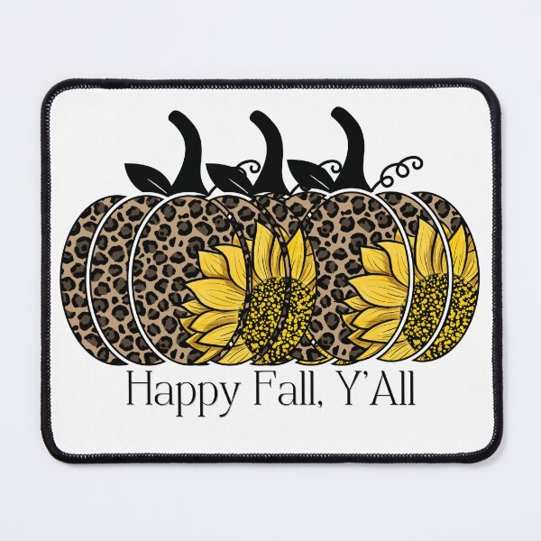 Item preview, Fall Love - Autumn Love - Sunflower Leopard Print Pumpkins Happy Fall Ya'll  designed and sold by Shaloj.
