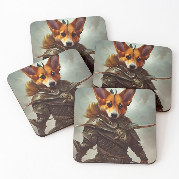 Item preview, AI Generated Art, War Corgi designed and sold by RabbitHoleMI.
