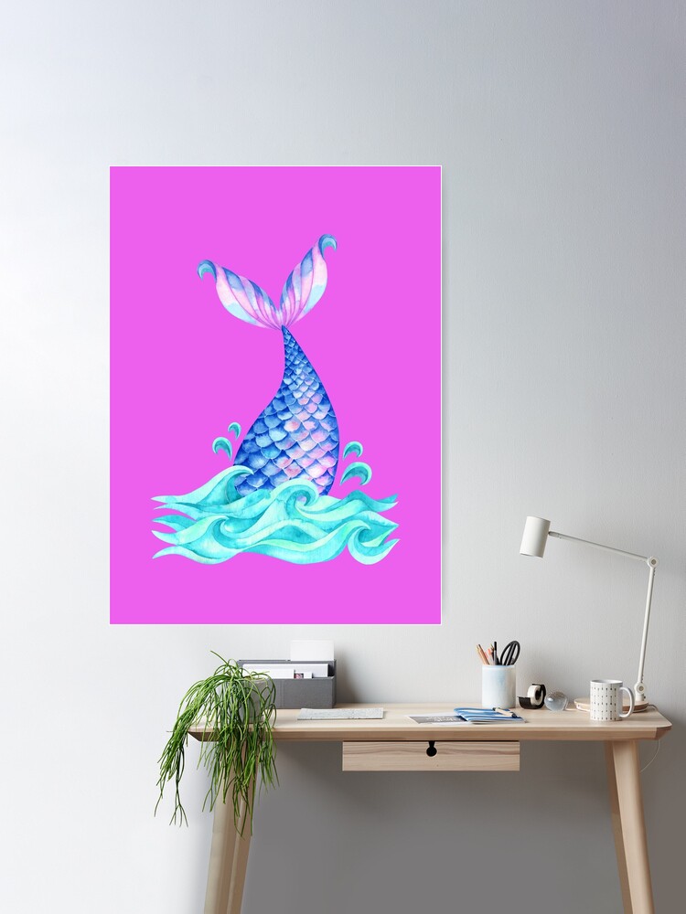 Mermaid Tail I | Canvas Wall Art | 16x20 | Great Big Canvas