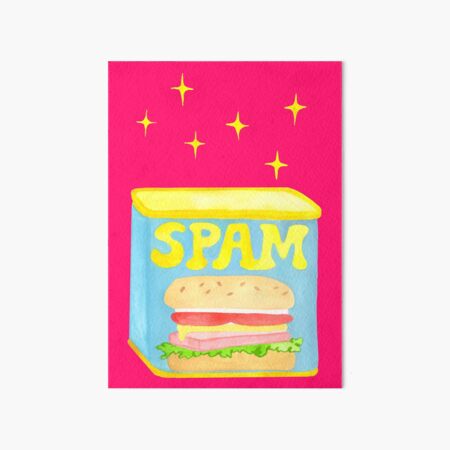Twinkle Twinkle Little Spam - Pink Art Board Print