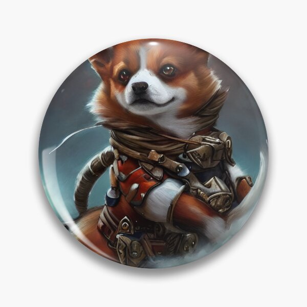 Item preview, AI Generated Art, War Corgi designed and sold by RabbitHoleMI.