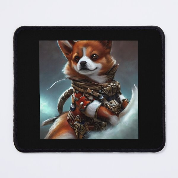 Item preview, AI Generated Art, War Corgi designed and sold by RabbitHoleMI.