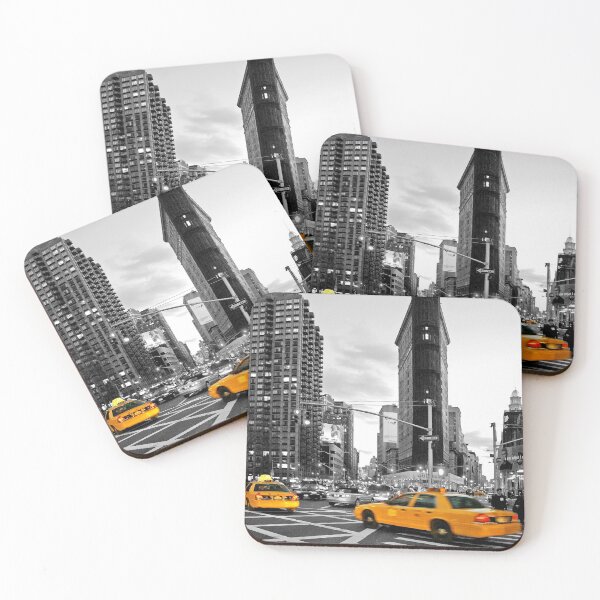 Item preview, NYC Yellow Cabs Flat Iron Building designed and sold by Hell-Prints.