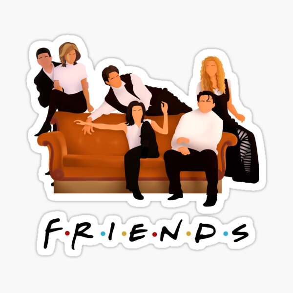 Download Friends Tv Show Stickers | Redbubble