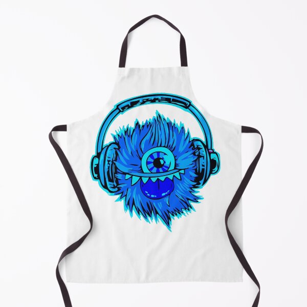 Artikelvorschau, Niedlicher blauer Musik-Monster-Gesichtsentwurf entworfen und verkauft von Dven-Clothes.