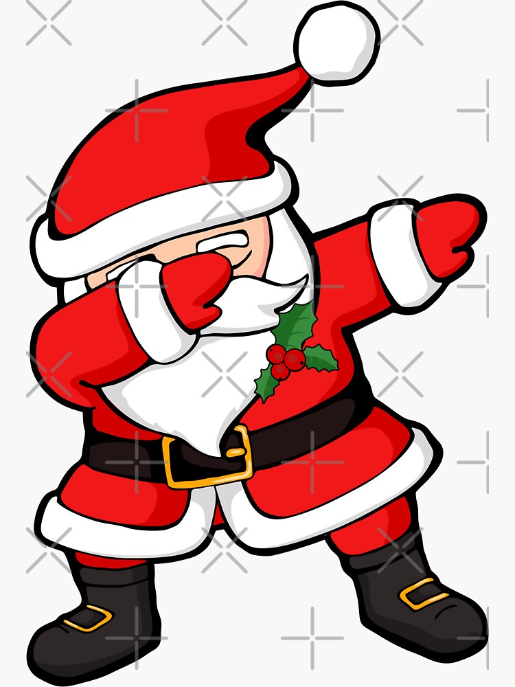 Dabbing Santa Claus Christmas Dab Sticker for Sale by zeno27