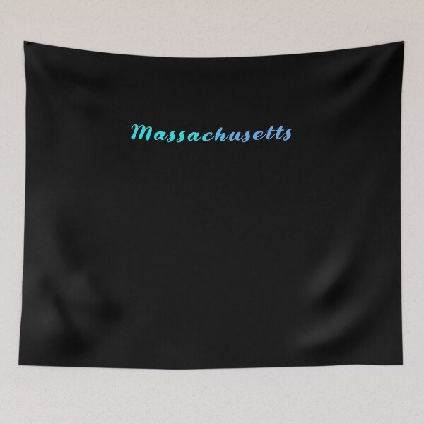 Item preview, Massachusetts Blue Gradient Writing designed and sold by Zandrasart.