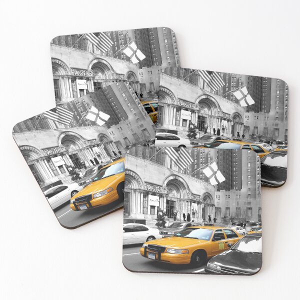 NYC Yellow Cabs Avenue Coasters (Set of 4)