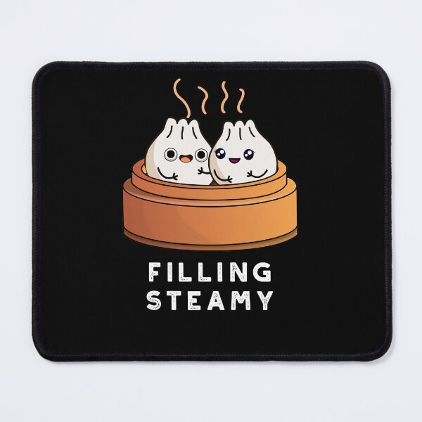 Item preview, Filling Steamy Funny Dimsum Bao Puns (Dark BG) designed and sold by punnybone.