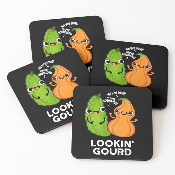 Item preview, Lookin Gourd Funny Veggie Puns (Dark BG) designed and sold by punnybone.
