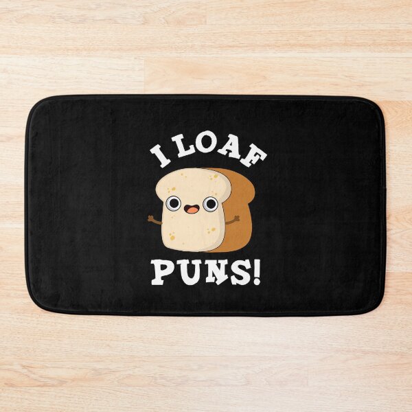 Item preview, I Loaf Puns Funny Bread Puns (Dark BG) designed and sold by punnybone.