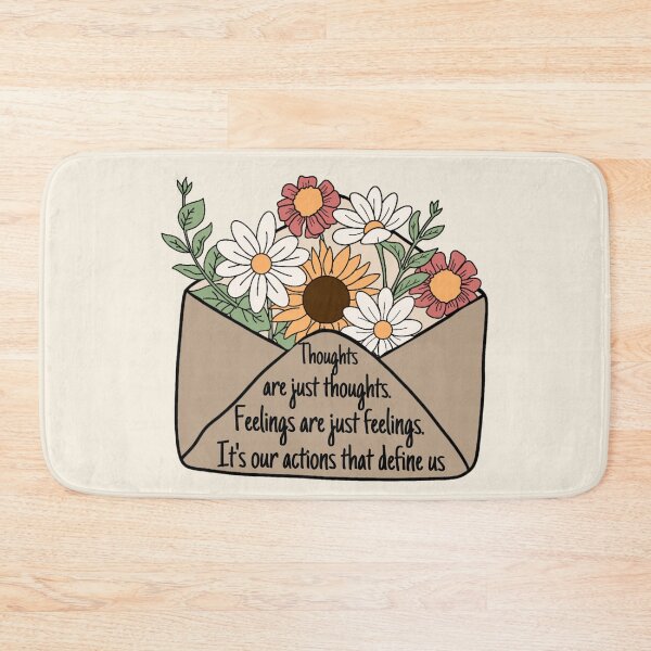 Item preview, Thoughts are just thoughts. Feelings are just feelings. Its actions that define us.  designed and sold by ThoughtJumble.