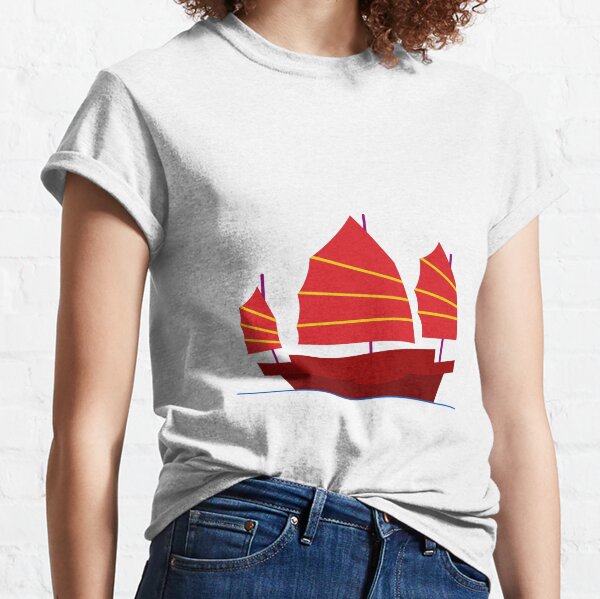 Vintage Men's Boat T-shirt 3d Print Pirate Boat Round Neck Short