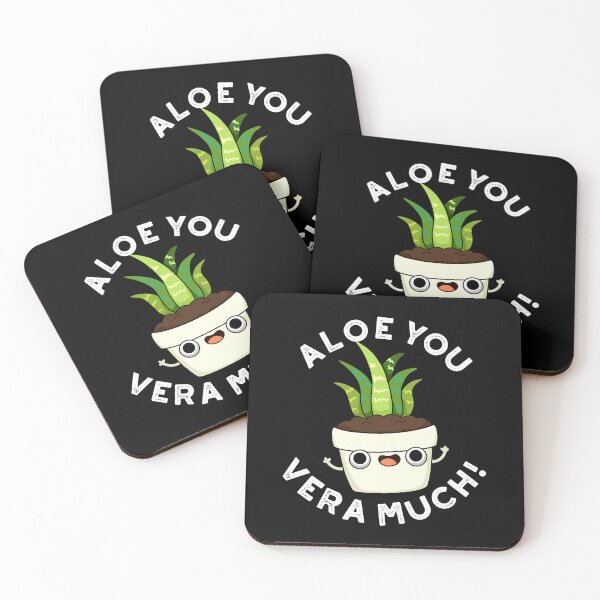 Item preview, Aloe You Vera Much Funny Plant Puns (Dark BG) designed and sold by punnybone.