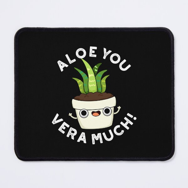 Item preview, Aloe You Vera Much Funny Plant Puns (Dark BG) designed and sold by punnybone.