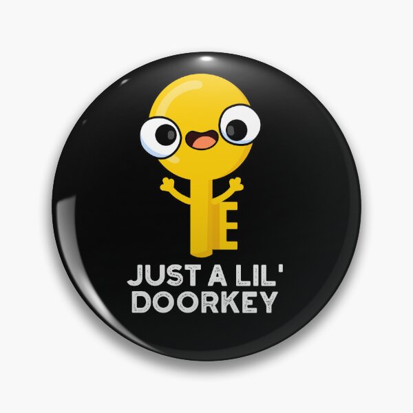 Item preview, Just A Lil Door-key Funny Dorky Key Puns (Dark BG) designed and sold by punnybone.