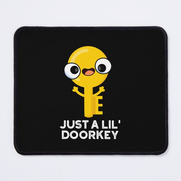 Item preview, Just A Lil Door-key Funny Dorky Key Puns (Dark BG) designed and sold by punnybone.